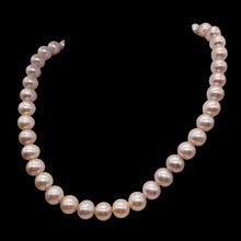 Load image into Gallery viewer, Bridal Perfect Round Pearl 16 Inch Strand | 10 - 9 12/mm | Pink | 45 Pearls |