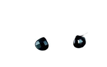 Load image into Gallery viewer, Sample of 2 Natural Blue Tigereye Briolette Beads 004599