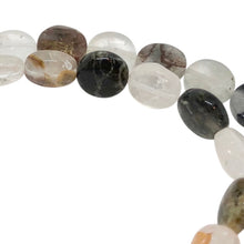 Load image into Gallery viewer, Opal in Quartz 12mm Coin Beads 9341