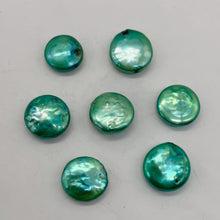 Load image into Gallery viewer, Green Wave 12 to 13mm Freshwater Coin Pearl 8 inch Strand 9442HS