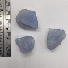 Load image into Gallery viewer, Blue Chalcedony 17g Druzy Nugget Beads | 25x20x16 to 18x17x15mm | Blue| 3 Beads|