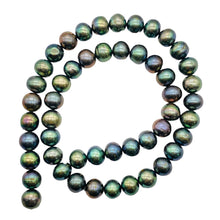 Load image into Gallery viewer, Fresh Water Pearl Strand Round | 9 mm | Blue/Bronze | 50 Beads |