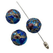 Load image into Gallery viewer, Phoenix Rising Fine Cloisonne Round Beads | 3 Beads | 16mm |