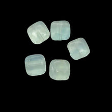 Load image into Gallery viewer, 5 Natural Blue / Green Fluorite Square Beads 10483