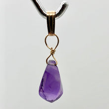 Load image into Gallery viewer, AAA Amethyst Faceted Twist Briolette Pendant | 12.5x8mm, 1" Long | Purple