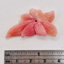 Load image into Gallery viewer, 15cts Stunning Hand Carved Pink Peruvian Opal Flower Bead | 38x25x5mm |