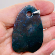 Load image into Gallery viewer, Hand Carved Bloodstone Jasper Sterling Silver Pendant | 2 1/4" Long | 1 Pendant |