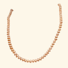 Load image into Gallery viewer, Fresh Water Pearl Knotted on Silk Round | 36" Long | Pink | 1 Necklace