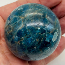 Load image into Gallery viewer, Apatite 323g Meditation Sphere | 2.32" | 58mm | Blue, White | 1 Display Specimen