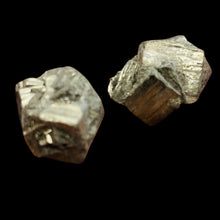 Load image into Gallery viewer, Pyrite Crystal Nugget Beads | 19x16x13 to 19x14x14mm | Silver Gold | 2 Beads |