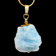 Load image into Gallery viewer, Hemimorphite 14K Gold Filled Natural Pendant | 1" Long | Blue | 1 Pendant |
