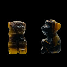 Load image into Gallery viewer, Carved Tiger Eye Monkey Animal Figurine Worry Stone