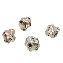 Load image into Gallery viewer, Designer 4 Silver Twisted Roundel 7.5mm Beads 7858