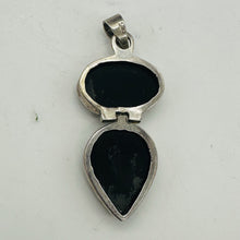 Load image into Gallery viewer, Unique Natural Onyx & Sterling Silver Pendant 4220