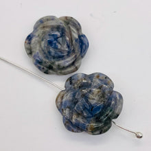 Load image into Gallery viewer, Bloomin' 2 Carved Flower Sodalite Rose Beads 9290SD