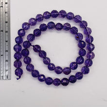 Load image into Gallery viewer, Royal Natural Faceted 8mm Amethyst Round Bead Strand 110453A