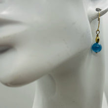 Load image into Gallery viewer, Aquamarine 14K Gold Filled Dangle Earrings | 1" Long | Blue | 1 Pair |
