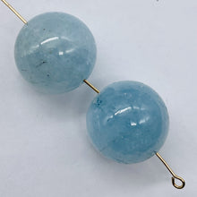 Load image into Gallery viewer, Aquamarine AAA Parcel Round Beads | 16mm | Blue | 2 Beads |
