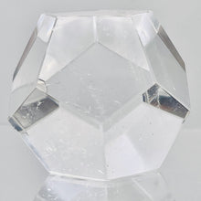 Load image into Gallery viewer, Rock Crystal 80g Dodecahedron | 36mm | Clear | 1 Figurine |