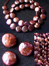Load image into Gallery viewer, Sensational Rose Gold FW Coin Pearl Strand 108317