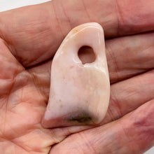 Load image into Gallery viewer, Designer Pink Peruvian Opal Pendant Bead | 40cts | 40x25x5mm |