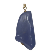 Load image into Gallery viewer, Blue Chalcedony 14K Gold Filled Stone Pendant | Blue | 1 3/4" Long | 1 Pendant |