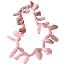 Load image into Gallery viewer, 404cts Pink Peruvian Opal Briolette Bead Strand 110460E