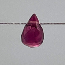 Load image into Gallery viewer, Merlot Zircon Gemstone .45 ct Briolette Bead | 5x3.1mm | Red | 1 Pendant Bead |
