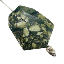 Load image into Gallery viewer, Designer Rainforest Jasper Rhyolite Pendant Bead 9655F