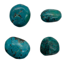 Load image into Gallery viewer, Turquoise Nugget Beads | 18g | 23x10 to 19x9mm | Blue, Black | 4 Beads |