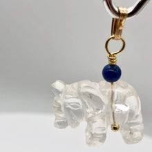 Load image into Gallery viewer, Quartz Elephant 14K Gold Pendant Necklace | Semi Precious Stone Jewelry |