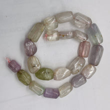 Load image into Gallery viewer, Kunzite 97G Flat Nugget Bead Strand | 23x12x10 to 13x10x9mm| Pink, Green, Clear|