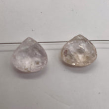 Load image into Gallery viewer, 1 Premium 8x8x4 to 9x9x4.5mm Pink Topaz Faceted Briolette Bead 4077F