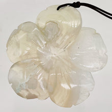 Load image into Gallery viewer, Quartz Pendant Flower | 55x8mm | Lavender White | 1 Bead |
