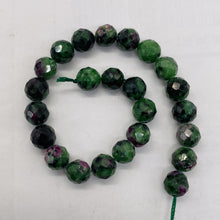 Load image into Gallery viewer, Premium Ruby Zoisite 8mm Faceted Bead Strand 110489