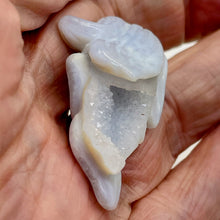 Load image into Gallery viewer, Blue Chalcedony Carved Druzy Flower Bead | 64 cts | 1 1/4" Long |
