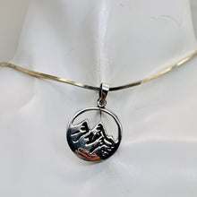 Load image into Gallery viewer, Mountain Peaks Sterling Silver Charm | 1 1/4" Long | Silver | 1 Pendant |