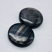 Load image into Gallery viewer, 2 Shimmer Sexy Hypersthene 20mm Coin Beads for Jewelry Making 8988