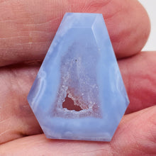 Load image into Gallery viewer, Druzy Blue Chalcedony Designer Pendant Bead | 29cts | 29x22x6mm |