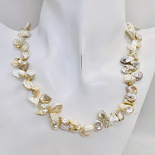 Load image into Gallery viewer, Keishi 16" Strand Cornflake FW Pearls | 9x7 to 8x6x3mm | Silver White | 70 |
