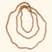 Load image into Gallery viewer, Fresh Water Pearl Knotted on Silk Round | 36" Long | Pink | 1 Necklace