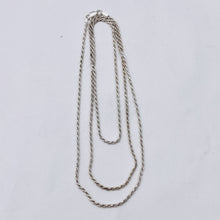 Load image into Gallery viewer, 2mm Rope Solid Sterling Silver Italian Made Necklace | 36 Inch | 9.5 Grams |