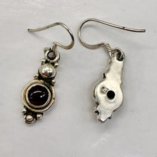 Load image into Gallery viewer, Fabulous Goddess Red Garnet Sterling Silver Drop/Dangle Earrings! | 1" Long |