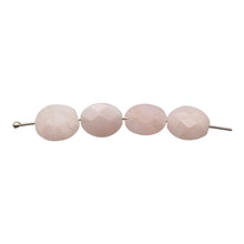 Load image into Gallery viewer, 4 Pink Natural, Untreated Peruvian Opal Faceted Coin 10x7x3mm Beads