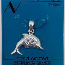 Load image into Gallery viewer, Dolphin Sterling Silver Charm Pendant | 1" Long | Silver | 1 Pendant |