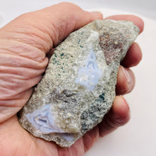 Load image into Gallery viewer, Chalcedony 222g Natural | 3 3/4x1 3/4x 1 1/2" | White Gray | 1 Specimen