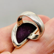 Load image into Gallery viewer, Gemstone Ruby Sterling Silver Half-Moon Ring | Size 7 | Red | Ring |