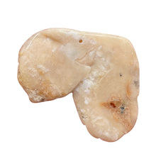 Load image into Gallery viewer, Pink Peruvian Opal Carved 29cts Flower Pendant Bead | 35x39x4mm | Pink |
