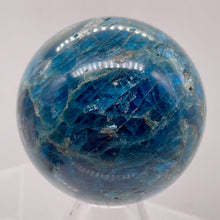 Load image into Gallery viewer, Apatite 254g Meditation Sphere | 2.19" | 55mm | Blue, White | 1 Display Specimen