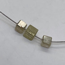 Load image into Gallery viewer, 0.58cts of 3 Natural Canary Diamond 2x2x2mm Cube Beads 8851AJ2